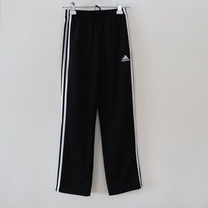 Adidas boys size 10/12 black and white sweatpants BRAND NEW